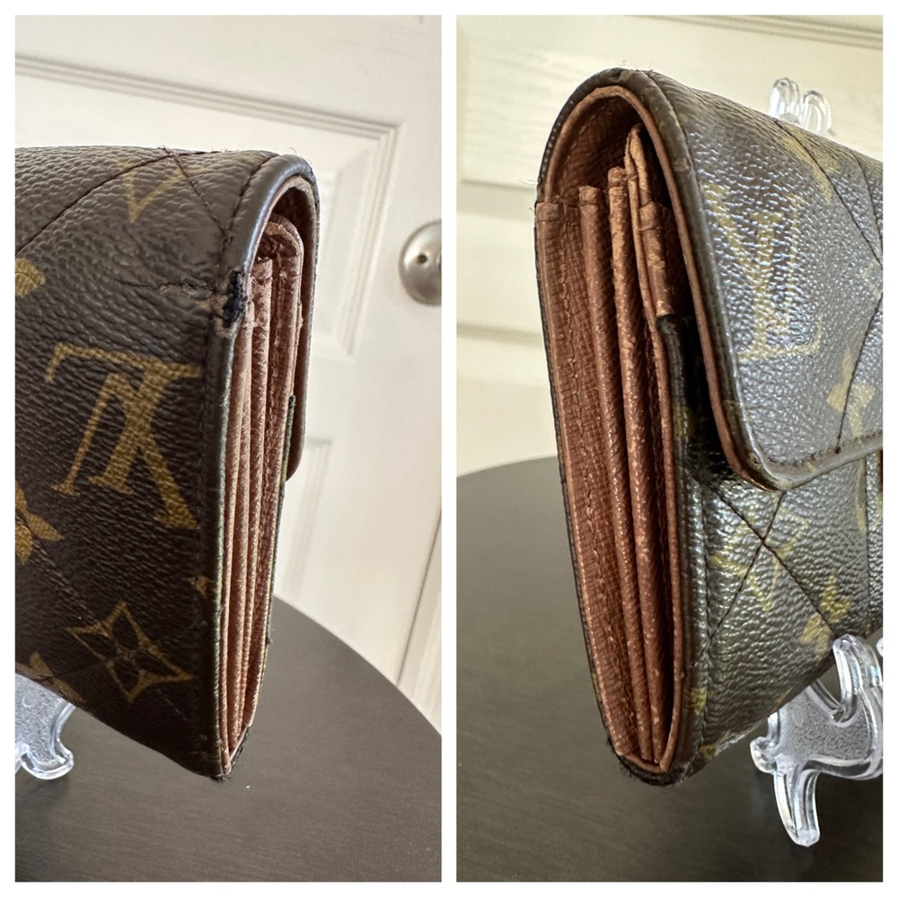 Louis Vuitton Monogram Etoile Portefeuille Sarah Wallet Dust Bag Box Authentic - Picture 6 of 14